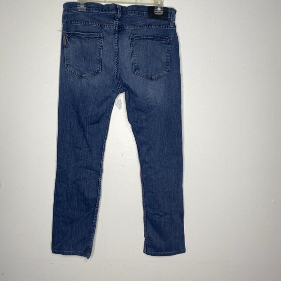 Paige Federal Jeans Men's 31 X 29 Blue Denim Straight Regular Fit Stretch - Picture 5 of 7